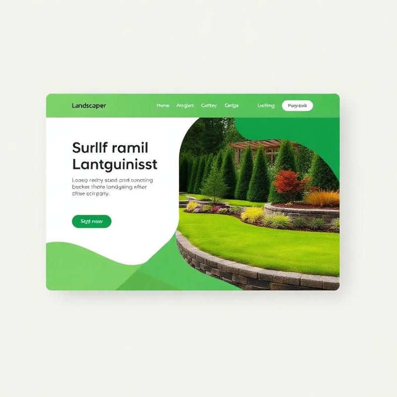 Projet de démonstration de site d’entreprise locale pour une entreprise d’aménagement paysager
